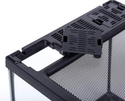 REPTI ZOO Mini Reptile Glass Terrarium,Front Opening Door Full View Visually Appealing Mini Reptile or Amphibians Glass Habitat 8