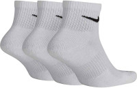 Nike Everyday Cushion Ankle Training Socks (3 Pair) X-Large White