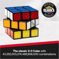 Rubik's Cube, The Original 3x3 Cube, Problem-Solving Brain Teaser, Color-Matching Puzzle, Fidget Toy, Sensory Puzzle, for Ages 8 & Up The Original Rubik's Cube 3x3