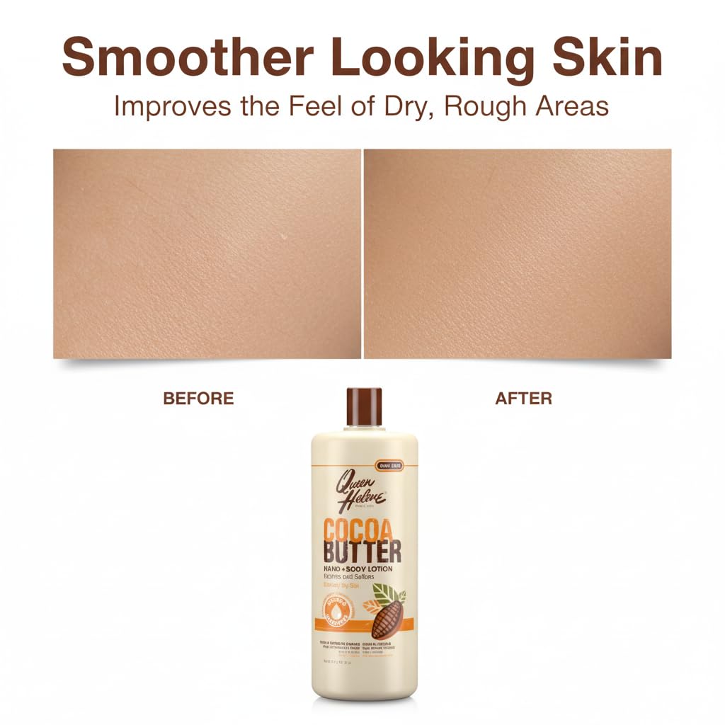 Queen Helene Cocoa Butter Hand and Body Lotion for Dry Skin | Deep Moisturizing Cocoa Butter Formula Softens and Smooths | 16 oz 16 Ounce (Pack of 1)