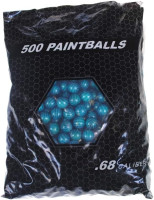 XBALL Certified Midnight Paintballs - Shell Varies - Aqua Fill (500 Count)