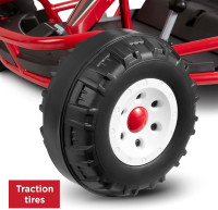 Radio Flyer Ultimate 24 Volt Electric Go-Kart for Kids Ages 3-8, 2-Seater, Red