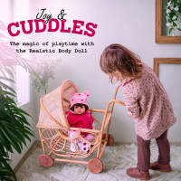 DOLLHOOD Reborn Girl Baby Doll - 18-Inch Realistic Baby Doll with Complete Accessories - Lifelike, Newborn Girl Doll with 360 Movable Arms and Legs. Includes Birth Certificate Emma Grace