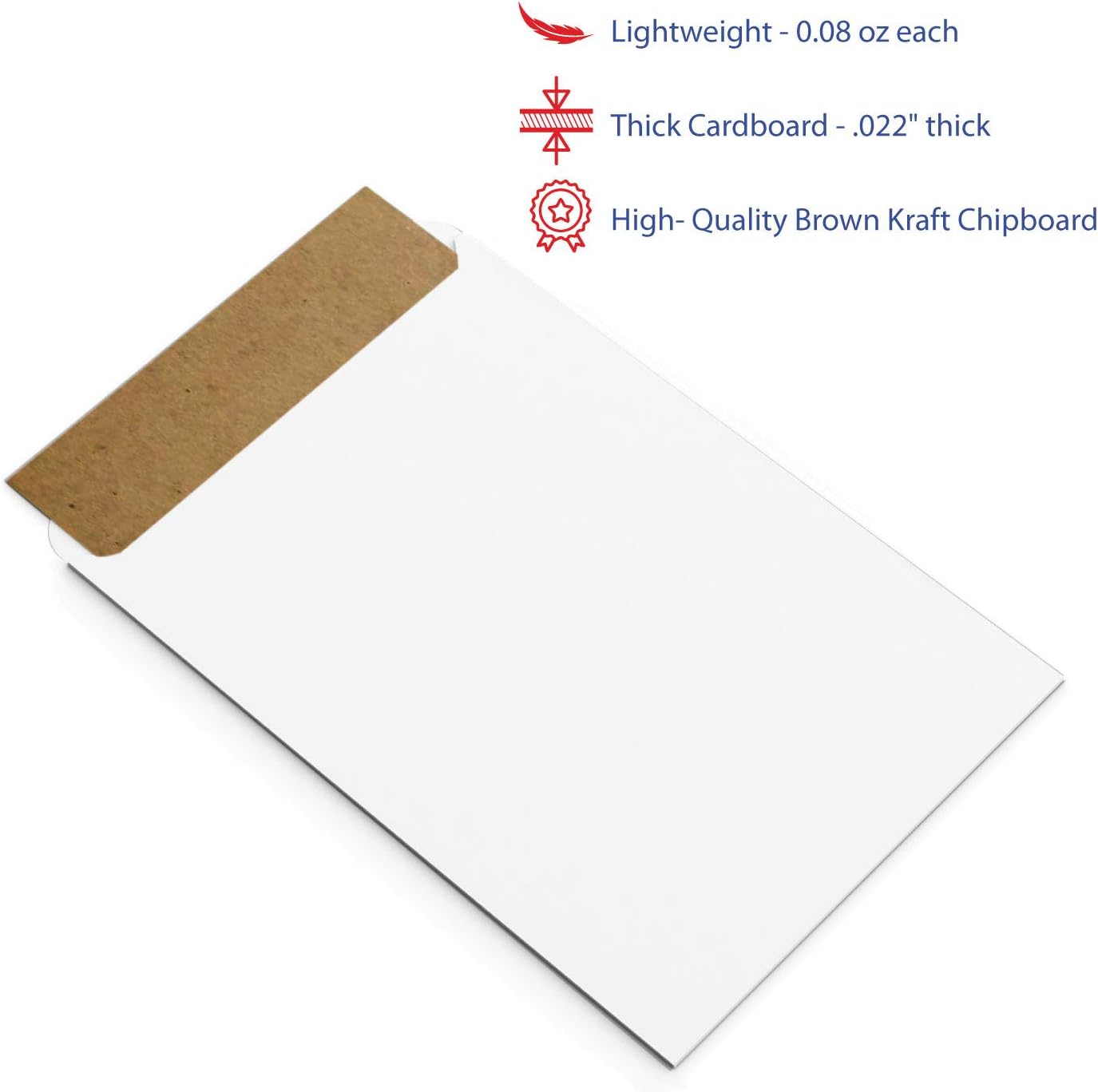 Chipboard Cardboard Sheets - Medium Weight - 100 Per Pack. (8.5 x 11)