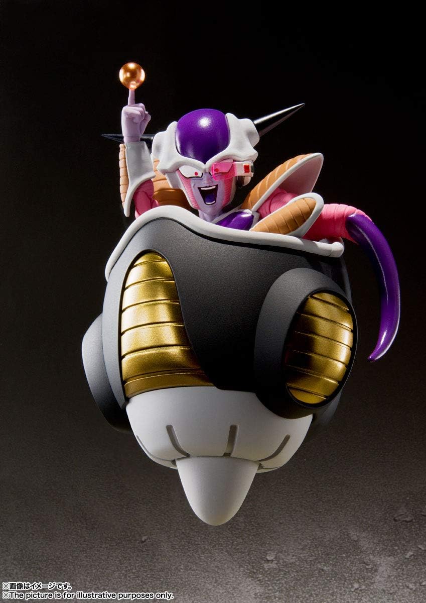 TAMASHII NATIONS - Dragon Ball Z - Frieza First Form & Frieza Pod Set, Bandai Spirits S.H.Figuarts Action Figure