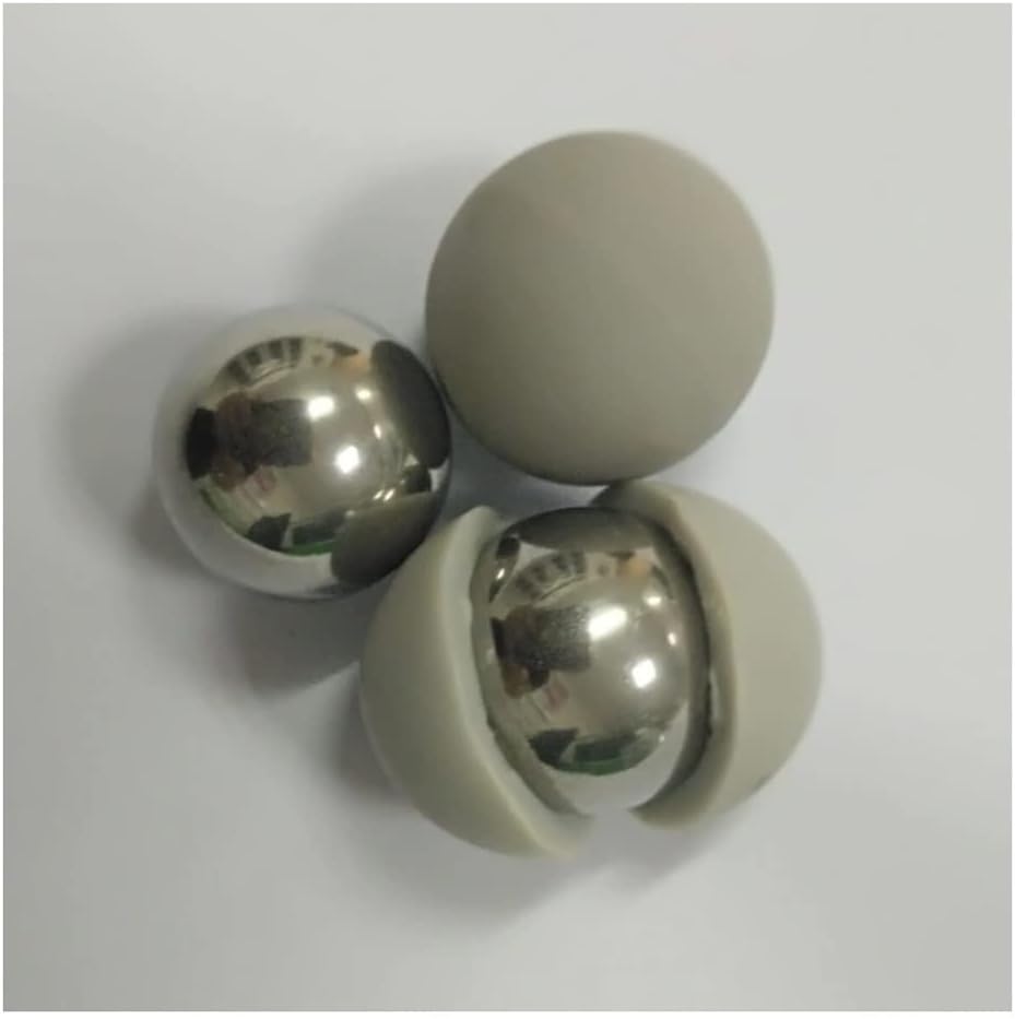 25 X Less Lethal .68 Cal Balls 11 Grams Metal Ball with Rubber Coating Paintballs Self Defense Less Lethal paintballs