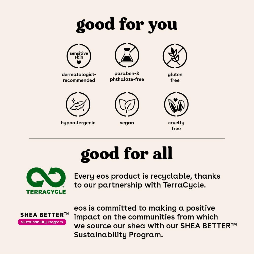 eos Cashmere Skin Collection Shave Butter- Vanilla Cashmere, Non-Foaming, Moisturizing, Prevents Razor Burn, Shave Cream for Women, eos Shave Cream, 7 fl oz 21 Ounce (Pack of 1)