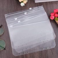 Antner 12PCS A5 Binder Pockets 6 Holes Budget Cash Envelopes for Budgeting, Clear Zipper Folders Planner Inserts Loose Leaf Bags Binder, Waterproof PVC Document Pouch Filing A5 Size