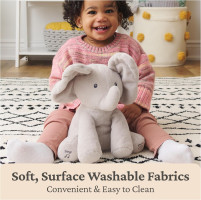 Animated Flappy The Elephant Plush, Singing Stuffed Animal Baby Toy for Ages 0 and Up, Gray, 12