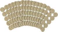 8727 Heavy Duty Self Adhesive Furniture Felt Pads 1-Inch Round Oatmeal 160-Piece Value Pack in Resealable Bag Beige