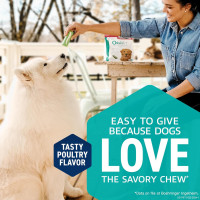 ORAVET Dental Chews for Dogs, Oral Care and Hygiene Chews (Medium Dogs, 25-50 lbs.) Purple Pouch, 30 Count 1.11 Ounce (Pack of 30)