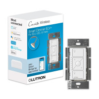 Lutron Caseta Original Smart Dimmer Switch ELV+ (Lutron Hub Required), 250W LED, Single-Pole/3-Way, Neutral Required, PD-5NE-WH, White White 1 Pack ELV Dimmer
