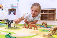 Papo -hand-painted - figurine -Wild animal kingdom - Fox -53020 -Collectible - For Children - Suitable for Boys and Girls- From 3 years old