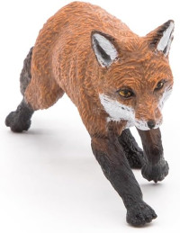 Papo -hand-painted - figurine -Wild animal kingdom - Fox -53020 -Collectible - For Children - Suitable for Boys and Girls- From 3 years old