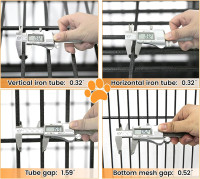 Homey Pet 37 inch Stackable Heavy Duty Dog Crate, Indestructible Escape Proof Dogs Cage Kennel with Lockable Wheels, Removable Tray & Metal Grid, Double Doors for High Anxiety Medium/Small Dogs 36.6