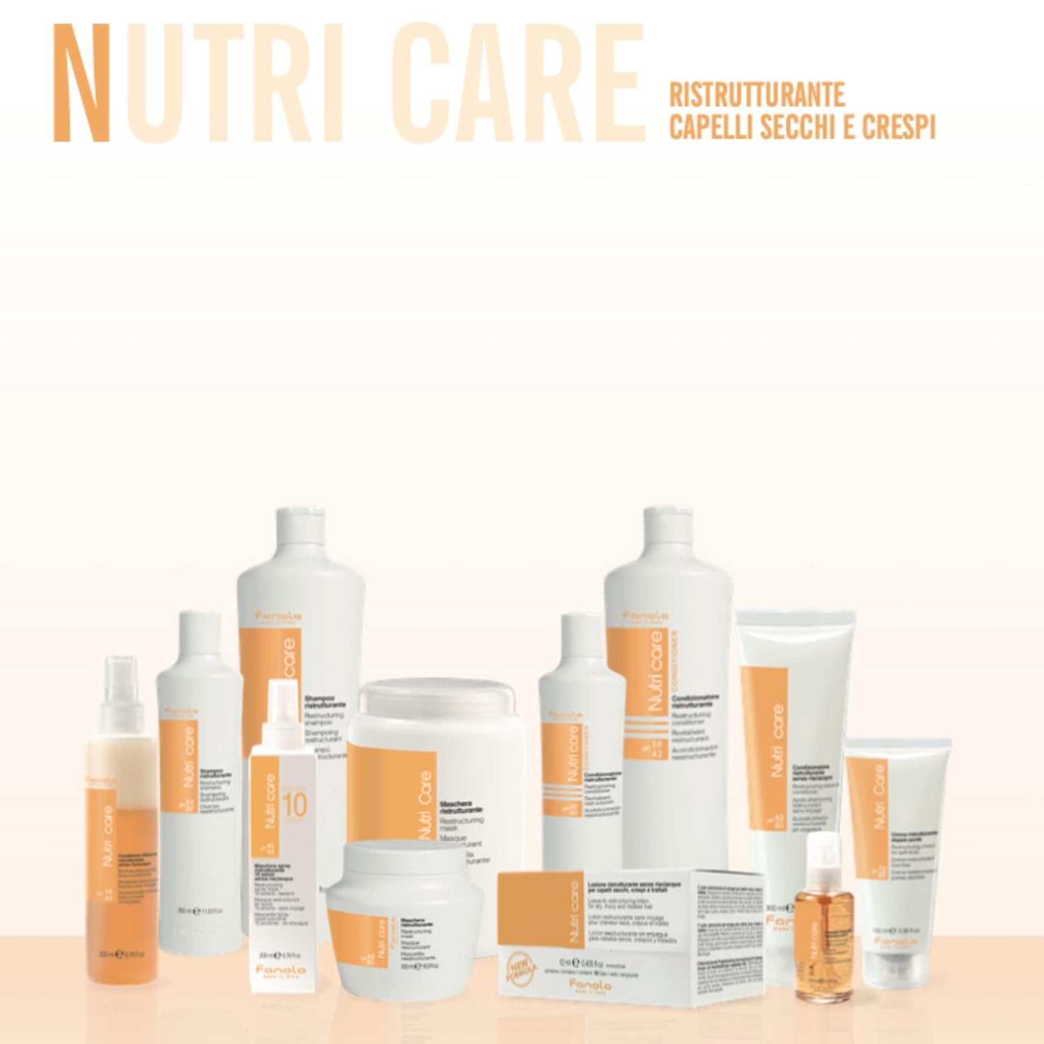 Fanola Restructuring Hair Conditioner for Women & Men - Hydrating Conditioner for Dry Hair with Argan & Linseed Oil - Repairing, Nourishing, Anti-Frizz Formula for Damaged Strands (33.8 Fl oz) 33.81 Fl Oz (Pack of 1)