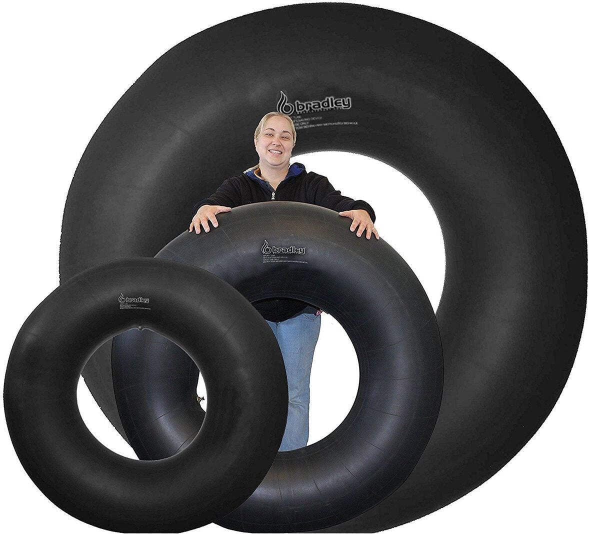 Bradley Heavy Duty Butyl Rubber Snow innertubes for Sledding; Inner Tubes for Pool Closing and for Floating on The River. Whitewater Inner Tube and Inflatable Inner Tube sled for Snow 48