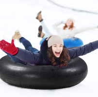 Bradley Heavy Duty Butyl Rubber Snow innertubes for Sledding; Inner Tubes for Pool Closing and for Floating on The River. Whitewater Inner Tube and Inflatable Inner Tube sled for Snow 48