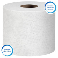 Scott® Professional Standard Roll Bathroom Tissue (05102), White, 80 Rolls/Case, 1,210 Sheets/Roll, 96,800 Sheets/Case