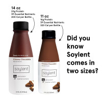 Soylent Chocolate Meal Replacement Shake, Contains 16g Complete Vegan Protein, Ready-to-Drink, 11oz, 12 Pack Chocolate 11 Fl Oz (Pack of 12)