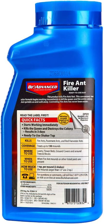 BioAdvanced Fire Ant Killer, Dust, 1 lb, 16 oz.