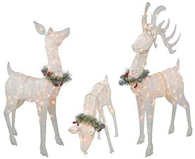 Wholesale Top Treasures 3 Piece Reindeer Family | Lighted Deer Set ...