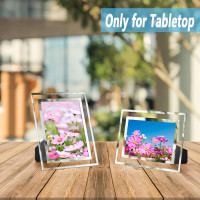 Hoikwo Bulk 4x6 Picture Frames, 12 Packs Silver Photo Frames 4 by 6, Glass Wedding Frames 4x6, Clear Mirror Wedding Photo Frames, Only for Tabletop Display Vertically or Horizontally