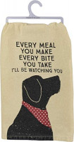 Primitives by Kathy Rustic Dish Towel, 28" x 28", I'll Be Watching You: Home & Kitchen