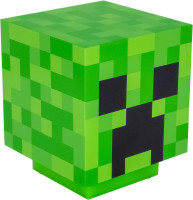 Paladone Minecraft Creeper Desk Light with Official Creeper Sounds, Handheld Night Light for Kids Room or Gamer Décor - Licensed Minecraft Gifts Creeper Light Green
