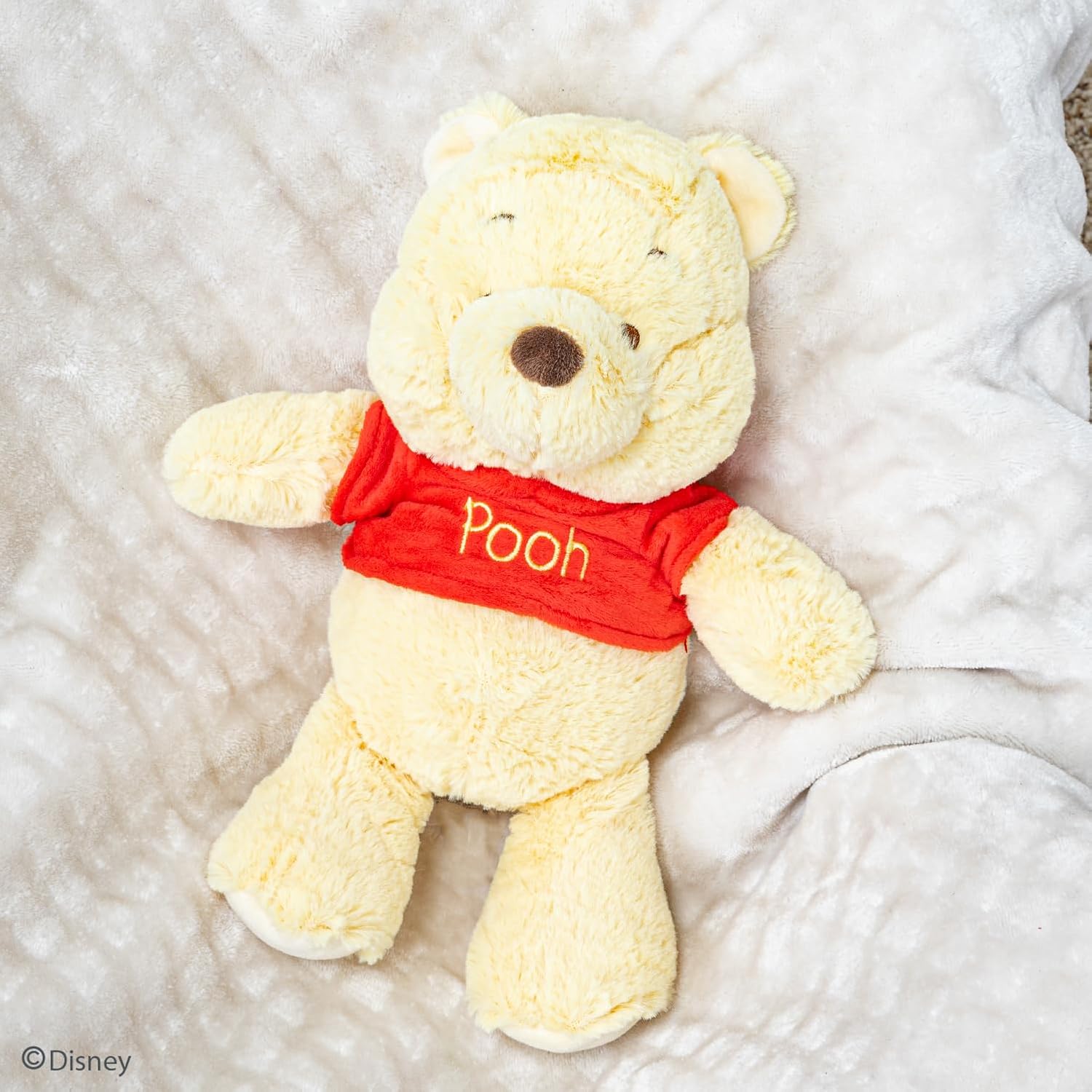 Kids Preferred Disney Baby Winnie the Pooh and Friends Stuffed Animal with Jingle and Crinkle, Pooh 12” 12 Inch (Pack of 1) Winnie the Pooh