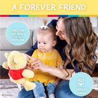 Kids Preferred Disney Baby Winnie the Pooh and Friends Stuffed Animal with Jingle and Crinkle, Pooh 12” 12 Inch (Pack of 1) Winnie the Pooh