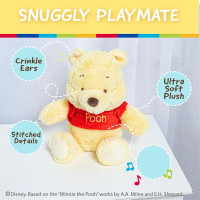 Kids Preferred Disney Baby Winnie the Pooh and Friends Stuffed Animal with Jingle and Crinkle, Pooh 12” 12 Inch (Pack of 1) Winnie the Pooh