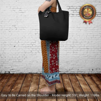 TOPDesign 1-Pack Super Strong Large 12oz Cotton Canvas Tote Bag, Reusable Grocery Shopping Cloth Bag, Fashionable Two-Tone Tote for Crafts, DIY Your Creative Designs 1 Black