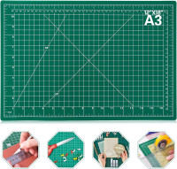 anezus Self Healing Sewing Mat, 12inch x 18inch Rotary Cutting Mat Double Sided 5-Ply Craft Cutting Board for Sewing Crafts Hobby Fabric Precision Scrapbooking Project 17.8