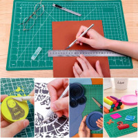 anezus Self Healing Sewing Mat, 12inch x 18inch Rotary Cutting Mat Double Sided 5-Ply Craft Cutting Board for Sewing Crafts Hobby Fabric Precision Scrapbooking Project 17.8