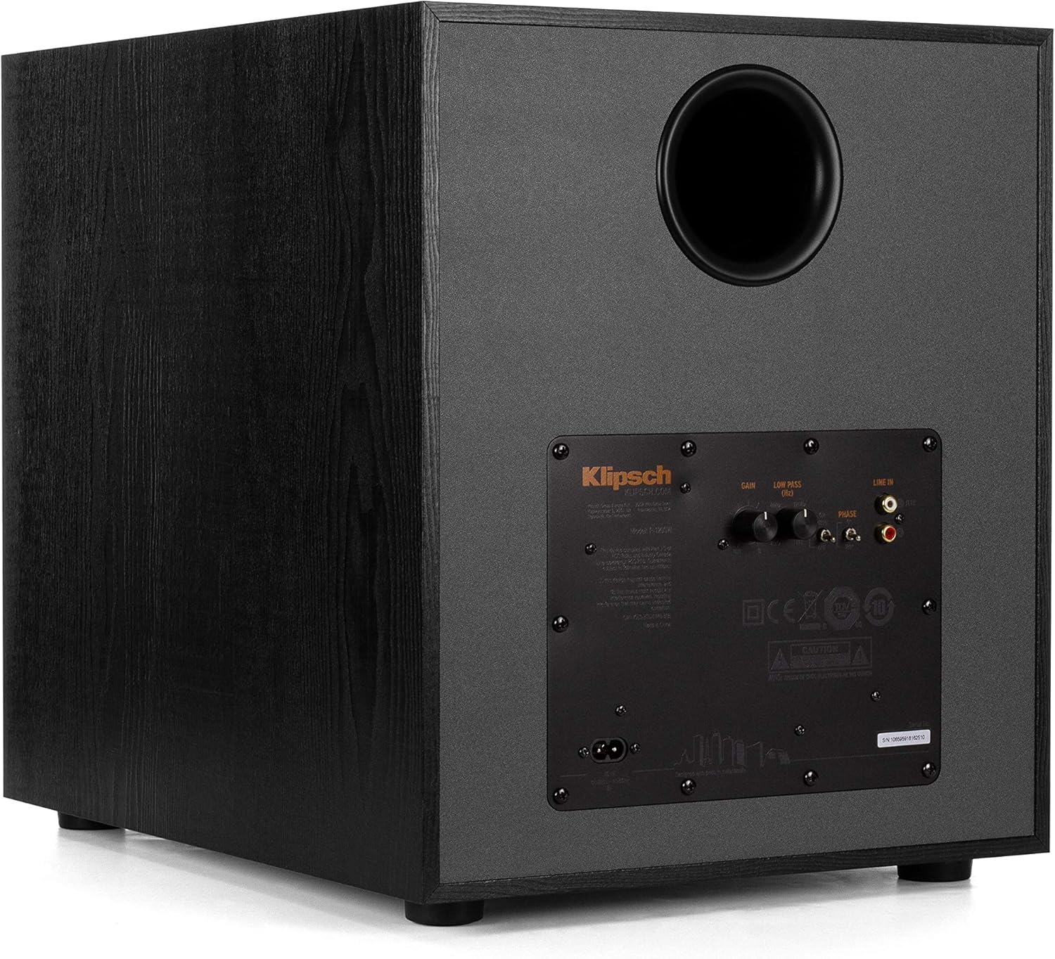 Klipsch R-120SW Subwoofer, Black Single