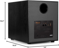 Klipsch R-120SW Subwoofer, Black Single