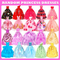 71 Pcs Doll Clothes and Accessories, 5 Wedding Gowns 5 Fashion Dresses 4 Slip Dresses 3 Tops 3 Pants 3 Bikini Swimsuits 20 Shoes for 11.5 inch Doll Christmas Stocking Stuffers Girls Gift Age 5-7 8-10