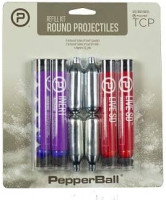 PepperBall Round Projectile Refill Kit, Includes 8G CO2 Cartidges, Inert & Live Rounds .68 Caliber, Compatible with TCP & Mobile Launchers