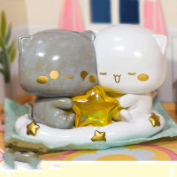 Mitao Cat Series 4 Blind Box Kawaii Figures Action Random Collection Guess Blind Bag Collectible Desktop Ornaments Cute Model Birthday Gift（1 Pack） Mitao Cat Series 4 1Pack