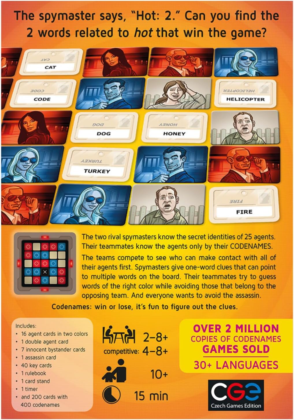 CGE Czech Games Edition Codenames Boardgame First Edition