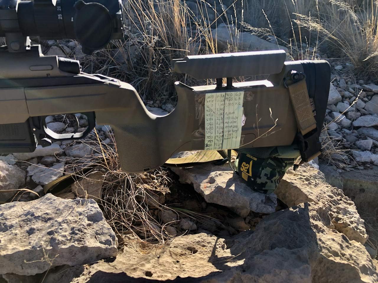 Tactical Rear Squeeze Bag, Shooting Rest, Rifle Rest, Long Range Shooting Rest, PRS Precision, Medium Barricade Bag, S2Delta Coyote Tan 1lb