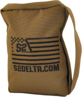 Tactical Rear Squeeze Bag, Shooting Rest, Rifle Rest, Long Range Shooting Rest, PRS Precision, Medium Barricade Bag, S2Delta Coyote Tan 1lb