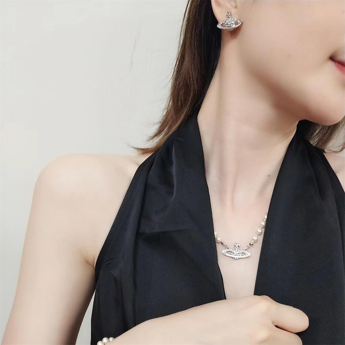 Saturn Earrings Saturn Planet Earrings Space Earrings Saturn Planet Jewelry Gifts for Women Silver Saturn Earrings