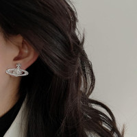 Saturn Earrings Saturn Planet Earrings Space Earrings Saturn Planet Jewelry Gifts for Women Silver Saturn Earrings