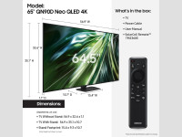 SAMSUNG 65-Inch Class QLED 4K QN90D Series Neo Quantum HDR+ Smart TV w/Dolby Atmos, Object Tracking Sound+, Motion Xcelerator, Real Depth Enhancer Pro, Alexa Built-in (QN65QN90D, 2024 Model) 65-Inch TV Only