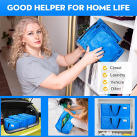 AlexHome Heavy Duty,Extra Large Packing Bags for Moving,Reusable Plastic Moving Totes,Clothes Storage Containers,Moving Supplies Bins,Compatible with Ikea Frakta Cart (Blue,Set of 5) X-Large (Set of 5)