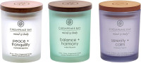 Chesapeake Bay Candle Peace + Tranquility, Balance + Harmony, Serenity + Calm Scented Candle Gift Set, Small Jar (3-Pack), Assorted Small Jar (3-Pack) Bundle 1
