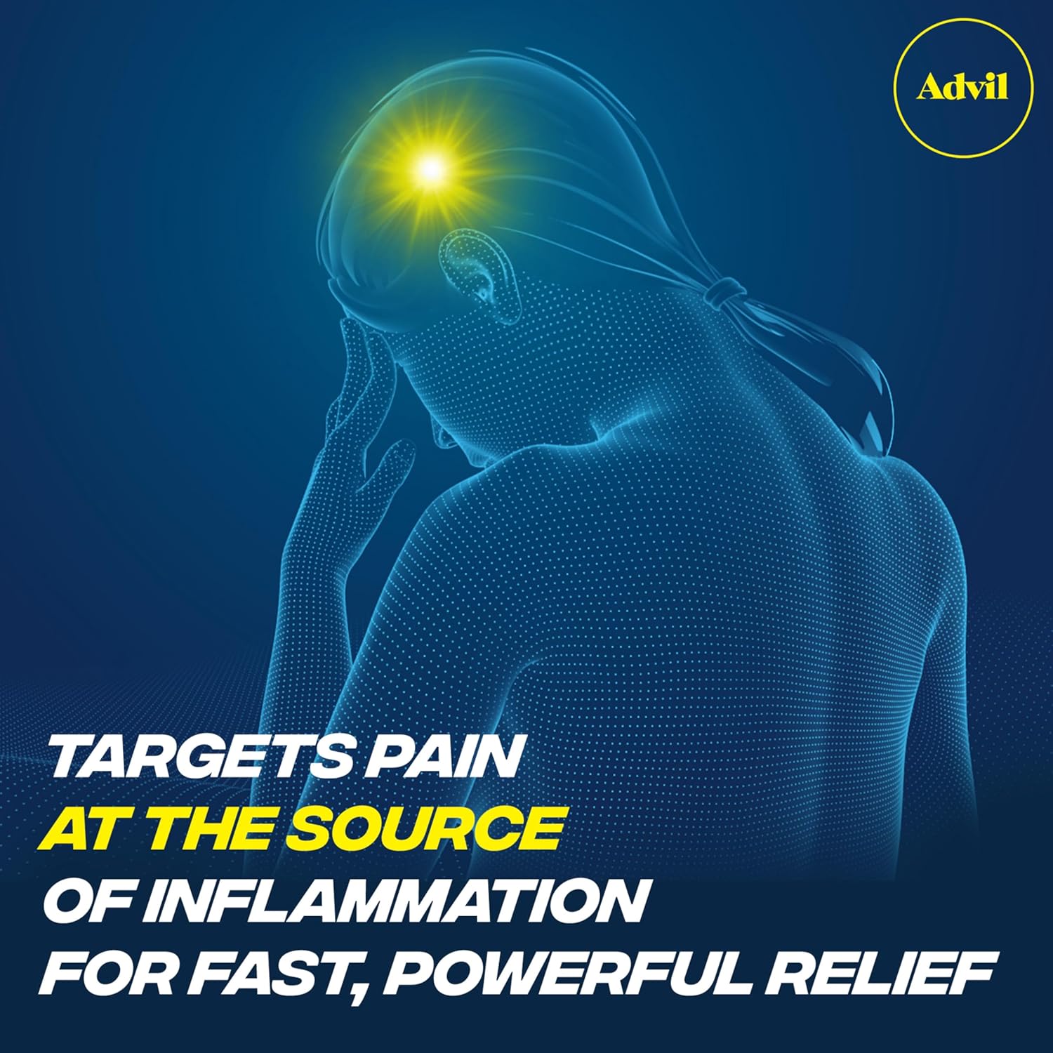 Advil Pain Reliever and Fever Reducer, Pain Relief Medicine with Ibuprofen 200mg for Headache, Backache, Menstrual Pain and Joint Pain Relief - 50x2 Coated Tablets
