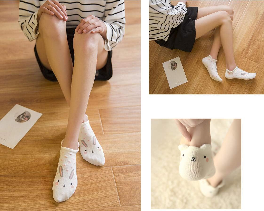 18 Pairs Novelty Animal Cotton Low Cut No Show Ankle Socks for Girls Women Boat Socks